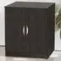 2 Door Desk Height Cupboard - Black