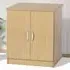 2 Door Desk Height Cupboard - Brown