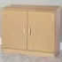 2 Door Wide Storage Cupboard - Brown