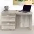 2 Drawer Single Cabinet Desk - Grey