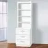 3 Drawer 4 Shelf Storage Chest with Hutch - White