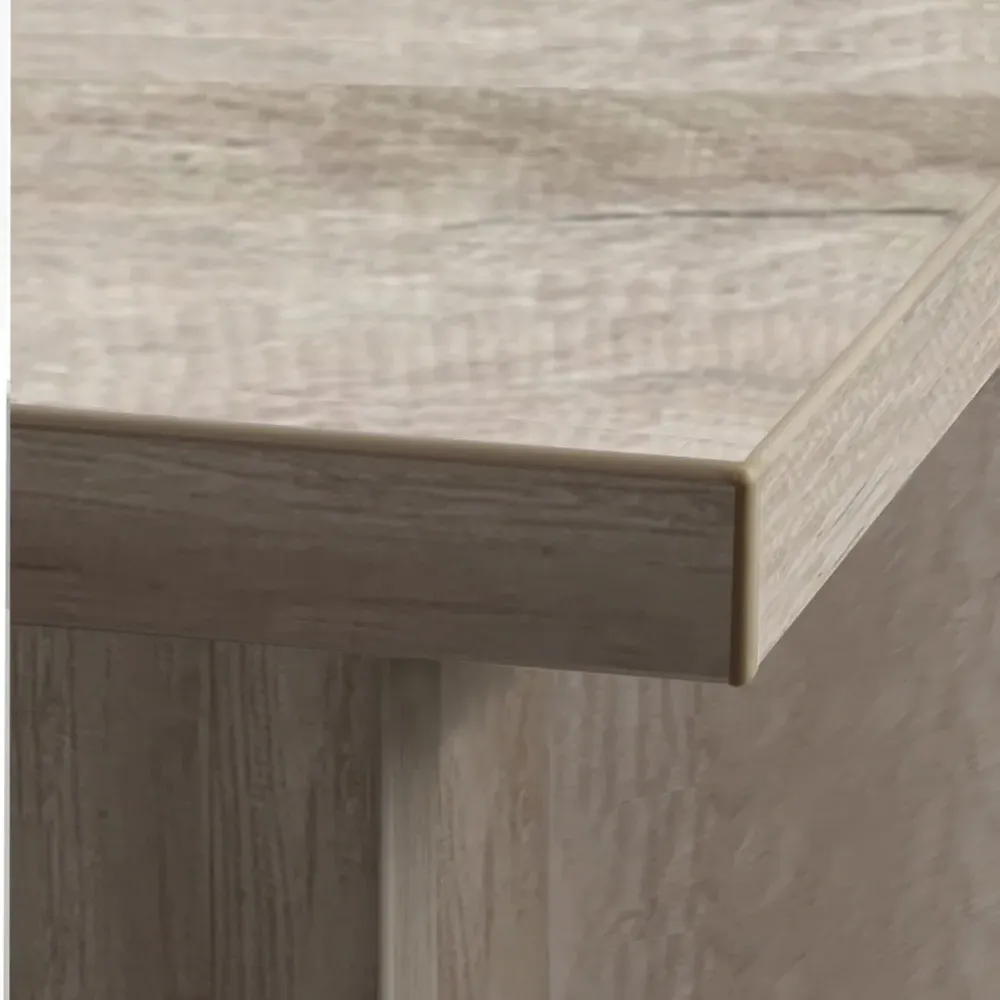 3 Drawer Filing Cabinet with Hutch - Grey