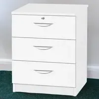 3 Drawer Storage Chest - White