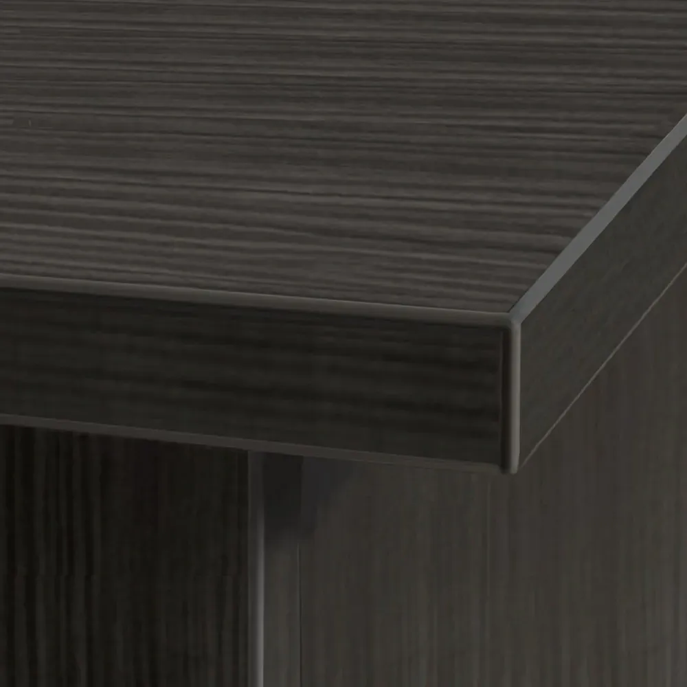 4 Drawer 4 Shelf Chest of Drawers with Lock - Black