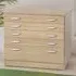 5 Drawer A2 Plan Chest of Drawers - Brown