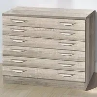 6 Drawer A2 Plan Chest of Drawers - Grey