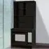 6 Shelf Computer Desk with Hutch - Black