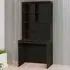 6 Shelf Desk with Hutch - Black