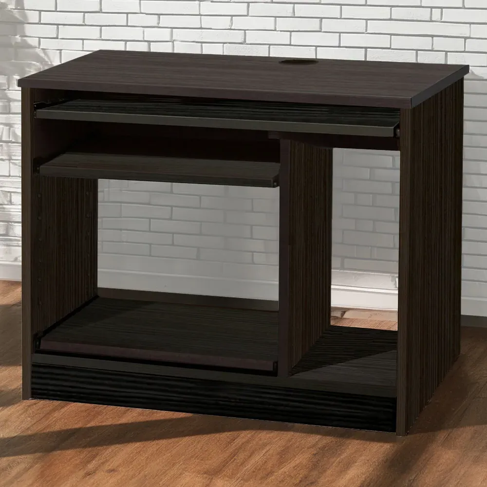 Computer Desk with Storage - Black image