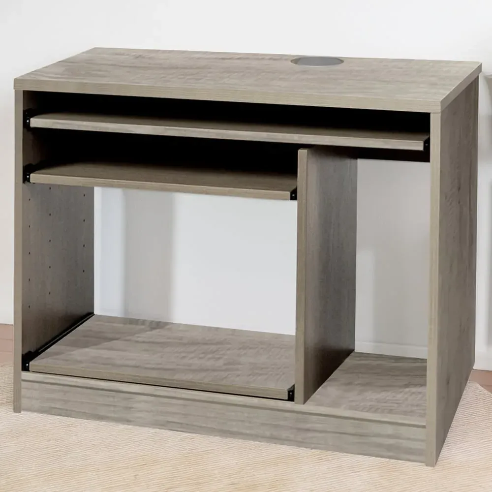 Computer Desk with Storage - Grey image