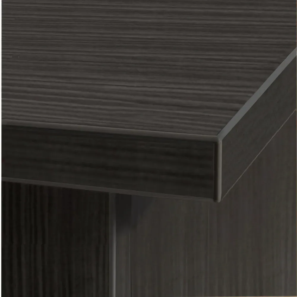 Corner 8 Shelf Computer Desk with Hutch Set - Black