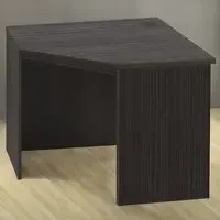 Corner Computer Desk with Cable Management - Black