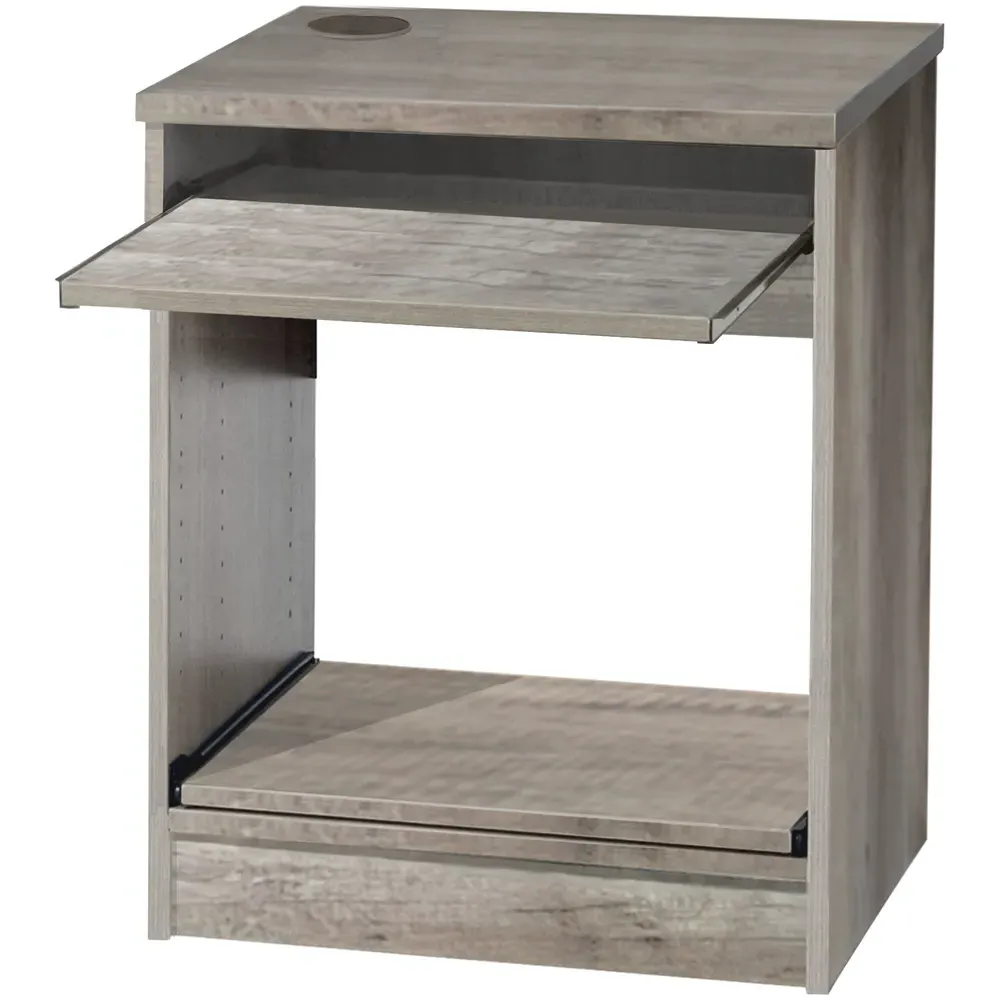 Printer Desk Stand with Storage - Grey