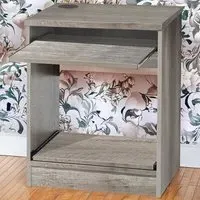 Printer Desk Stand with Storage - Grey