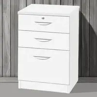 R White Cabinets 3 Drawer Storage Unit - White