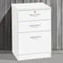 R White Cabinets 3 Drawer Storage Unit - White