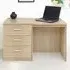 Set-03 3 Drawer Desk - Brown