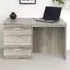 Set-03 3 Drawer Desk - Grey