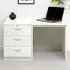 Set-03 3 Drawer Desk - White