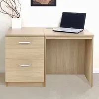 Set-04 2 Drawer Desk - Brown