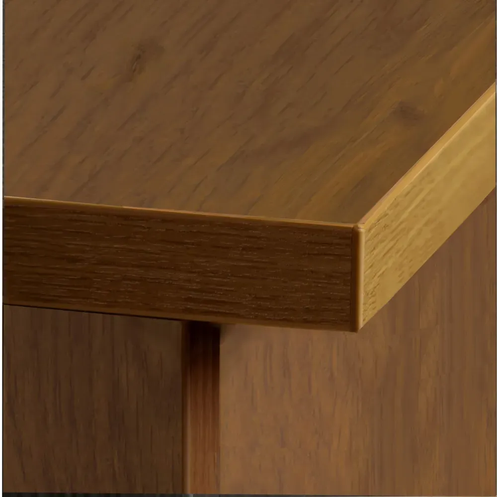 Set-04 2 Drawer Desk - Brown