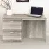 Set-04 2 Drawer Desk - Grey