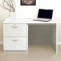 Set-04 2 Drawer Desk - White