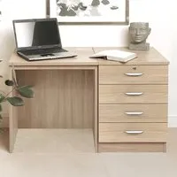 Set-05 4 Drawer Desk - Brown, MFC