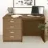 Set-05 4 Drawer Desk - Dark Brown, MFC