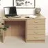 Set-05 4 Drawer Desk - Light Brown, MFC