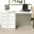 Set-05 4 Drawer Desk - White, MFC