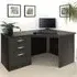 Set-07 Corner Desk with 2 Drawer Cabinet - Black