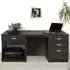 Set-08 4 Drawer Desk with Printer Shelf - Black