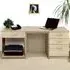 Set-08 4 Drawer Desk with Printer Shelf - Brown