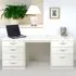 Set-09 7 Drawer Desk - White