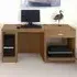 Set-10 Single Drawer Desk with Printer Shelf - Dark Brown
