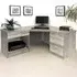 SET-12 Corner Desk with Drawer Unit and Printer Unit - Grey