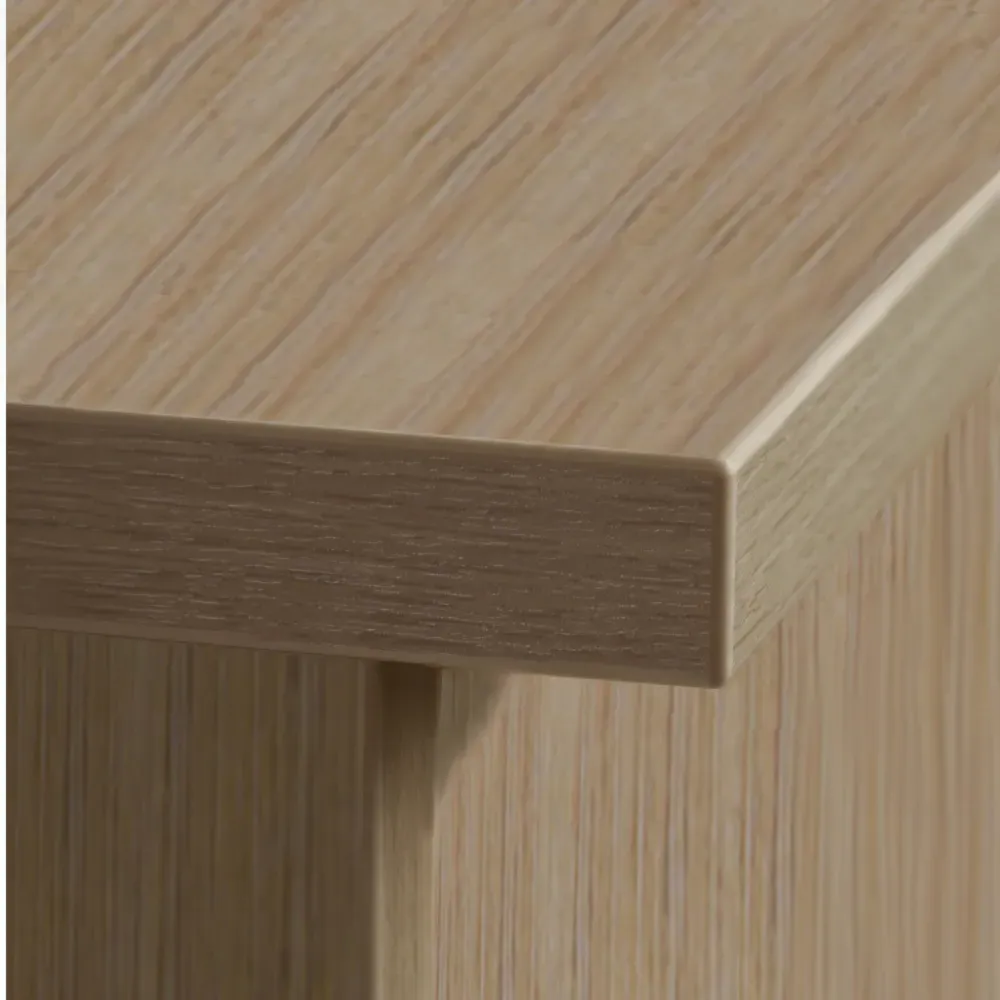 Set-13 Corner Desk with Storage - Brown