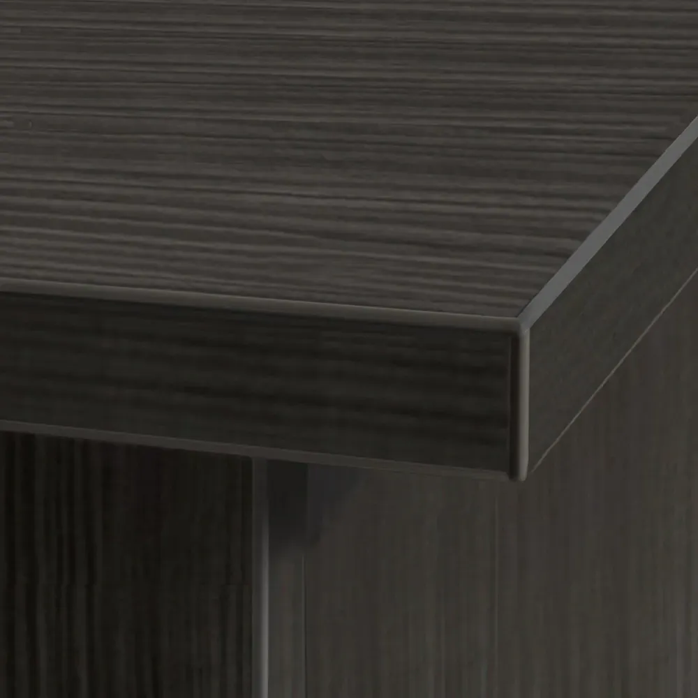 SET-19 Corner Desk with Drawer Unit and Hutch Bookcase - Black