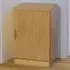 Single Door Desk Height Cupboard - Brown