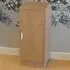 Single Door Desk Height Cupboard - Brown