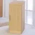Single Door Desk Height Cupboard - Brown