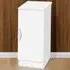 Single Door Desk Height Cupboard - White