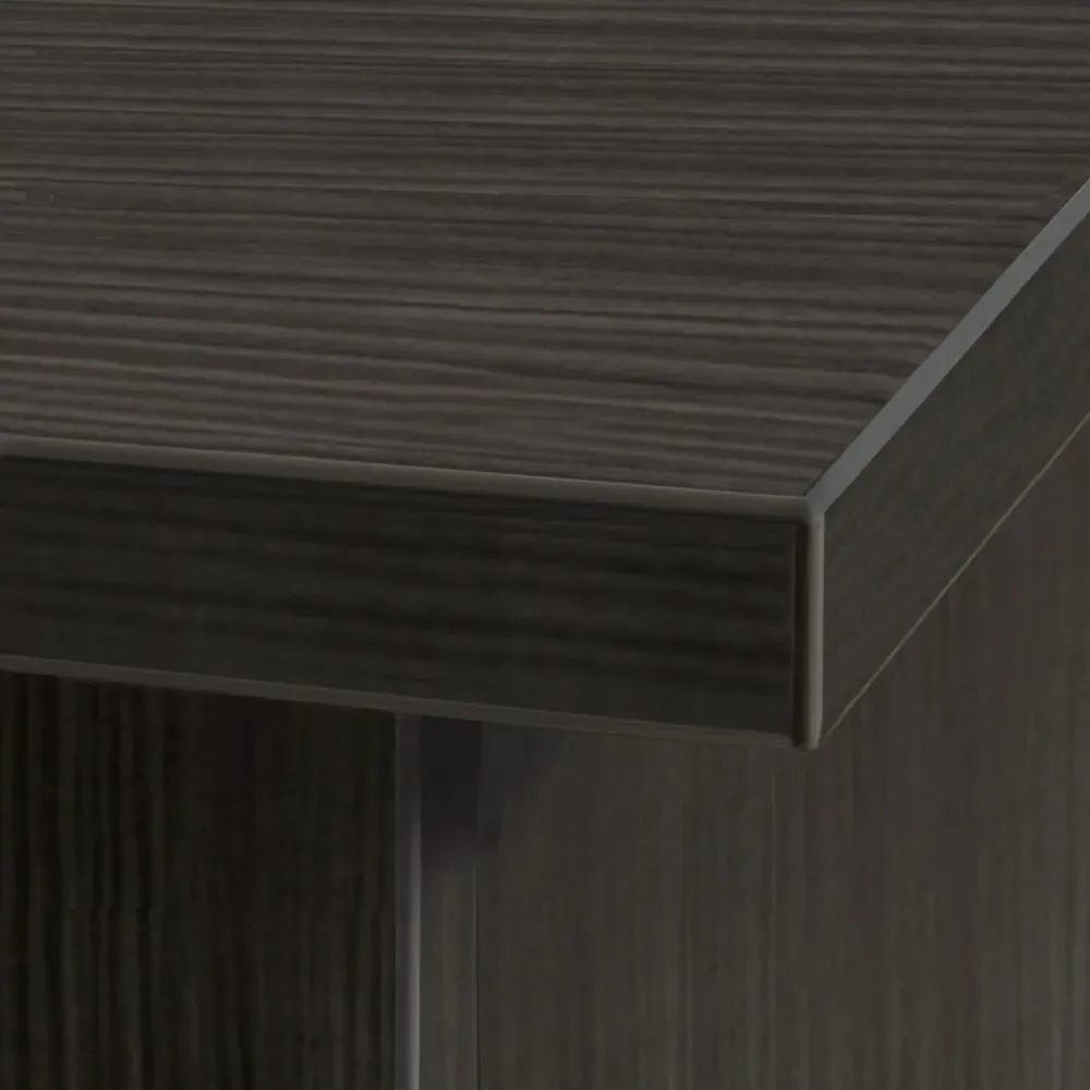 Single Door Single Drawer Cupboard - Black