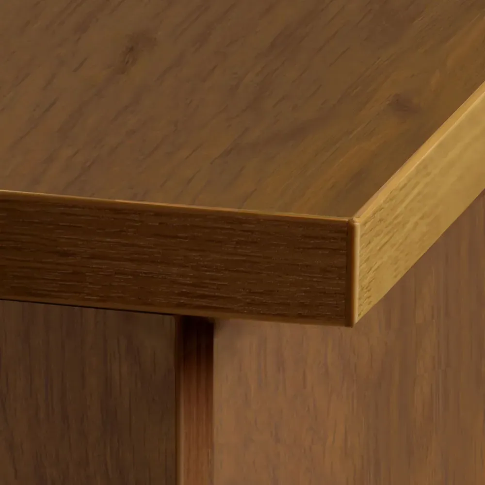 Single Door Single Drawer Cupboard - Brown