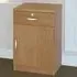 Single Door Single Drawer Cupboard - Brown