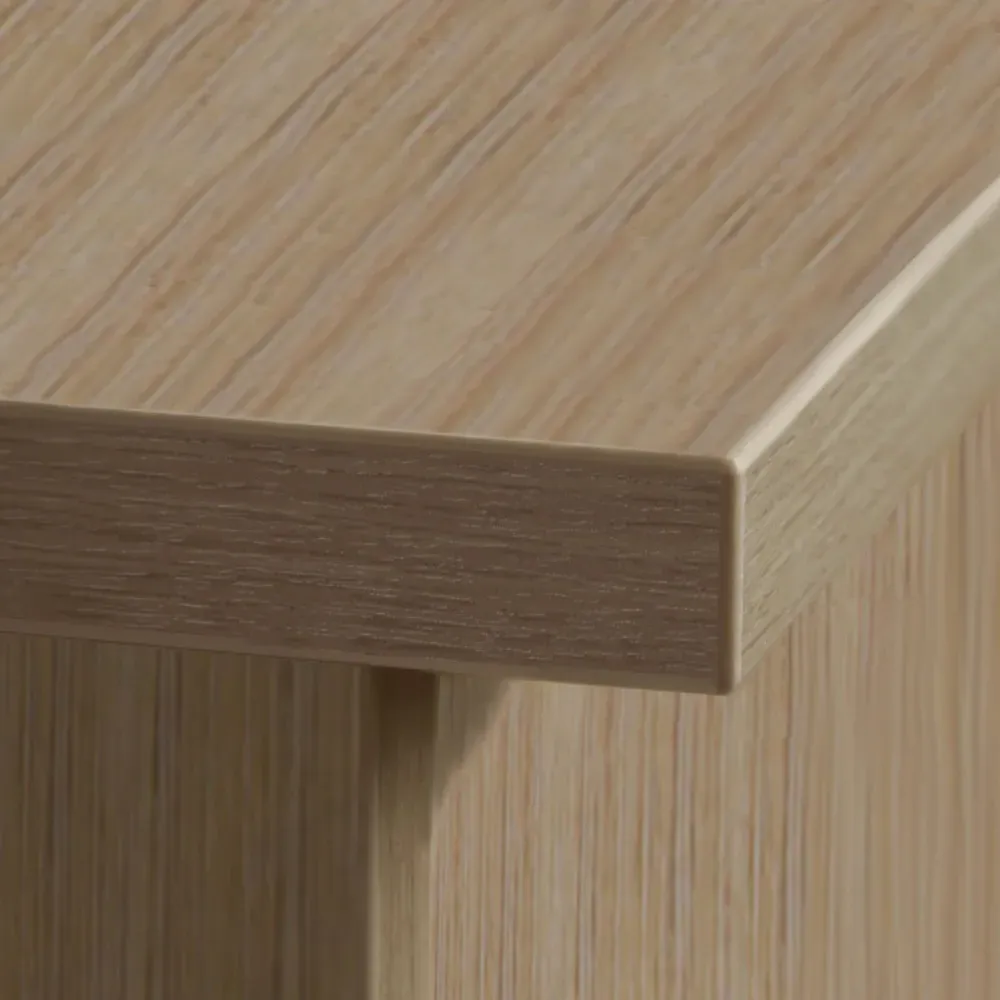 Single Door Single Drawer Cupboard - Brown