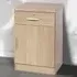 Single Door Single Drawer Cupboard - Brown