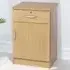 Single Door Single Drawer Cupboard - Brown