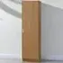 Single Door Tall Cupboard - Brown
